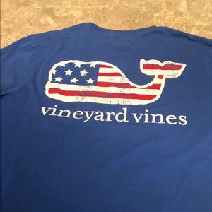 Vineyard Vines American flag pocket T-shirt